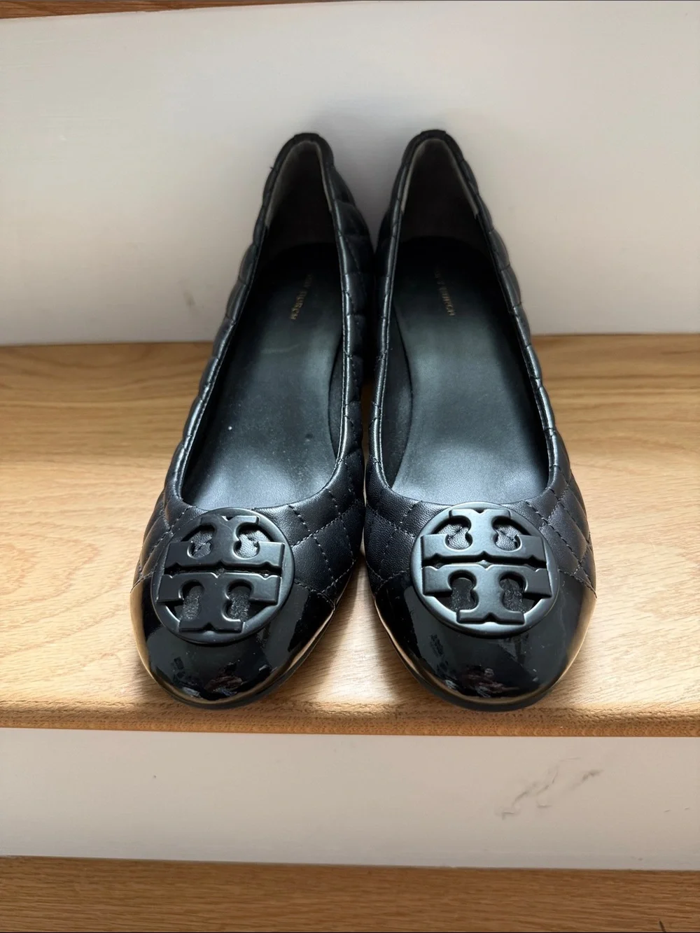 Tory Burch Leather Tweed Pattern Pumps